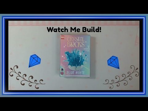 Watch Me Build! Crystal Blocks - Block Tech - Blue Agate - With Music