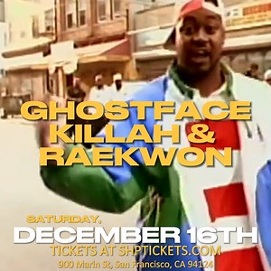 LEGENDS Raekwon & Ghostface Killah LIVE in #SanFrancisco The Midway SF 12/16 🔊! #Ghostface #Raekwon | Sean Healy Presents