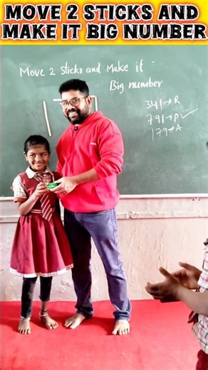 Move 2 sticks & make it Big number / innovative ideas #education #maths #school #students