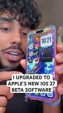 I UPGRADED to Apple’s NEW IOS 27 BETA SOFTWARE 😳 #ios27 #apple #tech