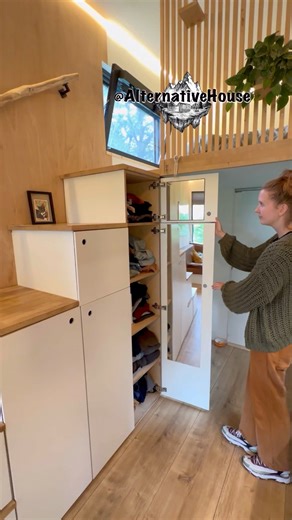 Self-Built tiny house tour 🤩 #tinyhouse | Alternativehouse