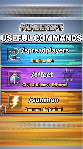 3 Minecraft Commands You MUST Know 😳⚡