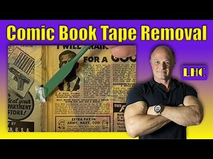 How to Remove TAPE from Golden Age Comics like a Pro!