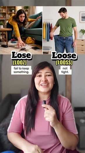 Master tricky English words like Dessert vs Desert and Lose vs Loose. Save this reel! Learn today!!!