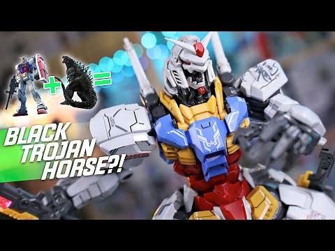 Black Trojan Horse (Gundam x Godzilla x Eva Model Kit) - Review!
