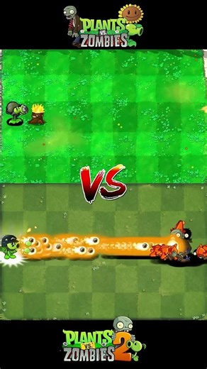 PVZ1 vs PVZ2 Team Plants vs Team Zombie #pvz2 #plantsvszombies2 1080P 60FPS