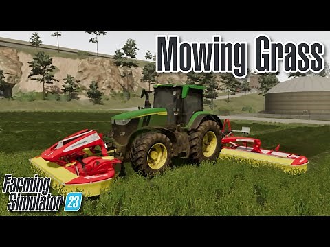 Mowing Grass in Farming Simulator 23
