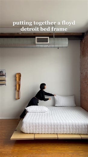 putting together the @Floyd platform bed frame #floyddetroit #interior #apartmenttour