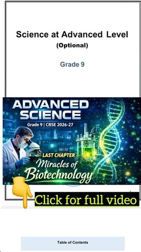 Class 9 Advanced Science #chapter 10 Miracles of Biotechnology #biology #class9science #newsyllabus