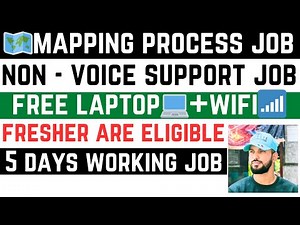 🗺️ Mapping Process Job | 🧩 Easy & Simple | 🗃️ Non-Voice | 👶 Freshers | 🚨 Limited Openings
