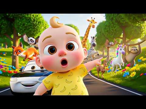 The Police Car In The Town Goes Wee | Nursery Rhymes & Kids Songs