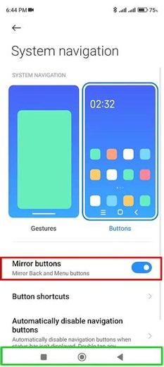 Mirror Back and Menu Buttons in Mobile | موبائل میں بیک اور مینو بٹن الٹ کیسے کریں