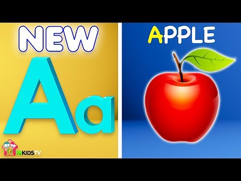 Phonics Song with TWO Words ❤️ A For Apple - ABC Alphabet Songs with Sounds for Kids