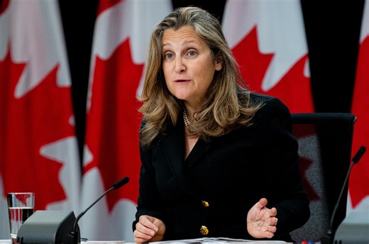 Canada is ‘absolutely’ considering ban on Chinese-made software for cars: Freeland