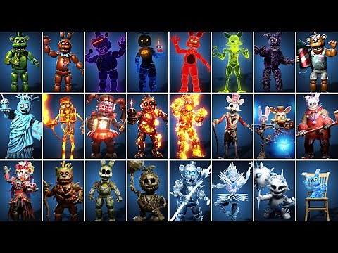 FNAF AR Skin Event 2020 Animatronics Workshop Animations
