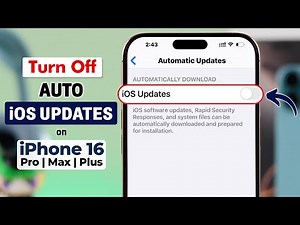 Stop Auto iPhone iOS Software Update! [How to Turn off on iPhone 16/16 Pro Max]
