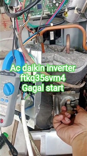 ac daikin inverter error E6 #airconditioner #acdaikin #teknisiac
