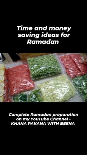 499K views · 4.8K reactions | Time and Money saving ideas for Ramadan Complete Ramadan Preparation vlog on my YouTube Channel - Khana Pakana with Beena . . . . . . . . . . . #ramadanpreparations #ramadanpreps #ramadanpreparation #moneysaving #moneysavingtips #timesavingtipsforramadan #reels #reelsinstagram #reelitfeelit #khanapakanawithbeena #ramadan2024 | Khana Pakana with BEENA | Facebook