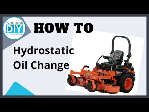 How to Change Hydrostatic Oil on a Kubota Zero Turn Mower Step by Step