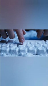 Edible Keyboard ASMR! ❄️🧊 Snow, Sugar, Ice Keyboard Sounds! Weirdly Satisfying...