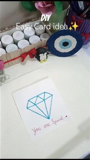 DIY Easy Thread Card idea#diy#viral#shorts#trending#youtubeshorts