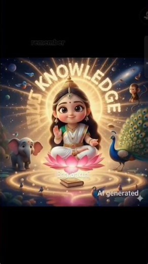 🪷 The Birth of goddess Saraswati matha “When the universe was silent… wisdom was born. #saraswathima