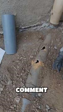 Repairing a broken PVC gutter downpipe. #DIY #DIYer #Sunday #PVC #shorts