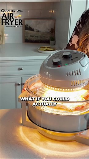 Fry without the guilt. Granitestone’s glass air fryer cooks crispy favorites with no oil, no PFAS, and no hidden coatings. Just clean, healthy results you can see. | GraniteStone Cookware