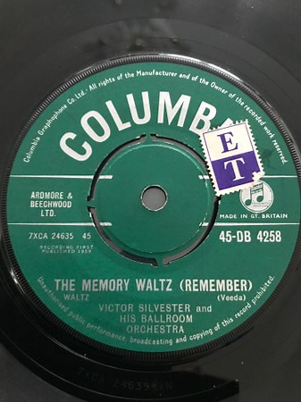 Victor Silvester and His Ballroom Orchestra - The Memory Waltz (Remember)