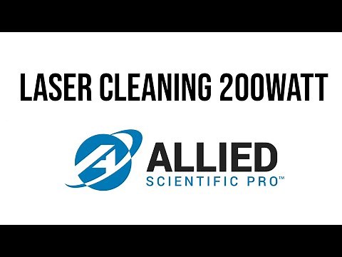 Laser Metal Cleaning - Removing Mill Scale on a Rail track - 200W Laser Cleaning Machine