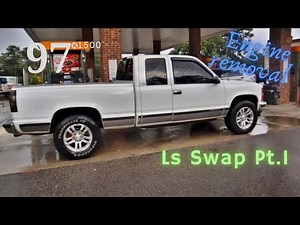 97 K1500 Ls Swap Pt 1 - Engine Removal!!!