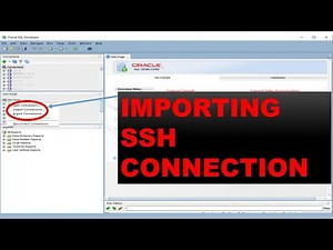 Copy SSH connections from SQL Developer || Secret WAY