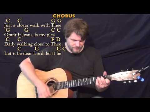 Just A Closer Walk With Thee (Hymn) Strum Guitar Cover Lesson in C with Chords/Lyrics