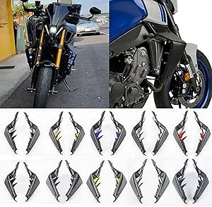 Amazon.com: Motorcycle Down Force Downforce Naked Spoilers Fixed Winglet Fairing Wing Deflectors for Y.amaha MT09 MT 09 MT-09 SP 2021 2022 2023 Water Tank Radiator Guard Side Panels (Matte Black with Smoke) : Automotive