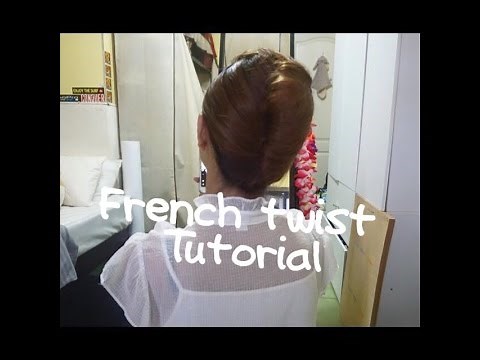 簡易法式空姐頭Easy French Twist Updo /flight attendant hairstyle