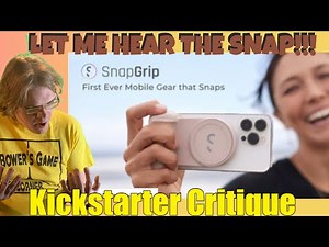 SnapGrip Magnetic Snap-on Camera Grip+Battery for your phone - Kickstarter Critique Review