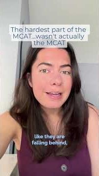 The hardest part about the MCAT...wasn't the MCAT | Premed Motivation