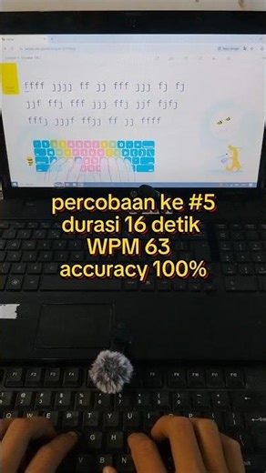 50 WPM TEMBUS! 🔥 Typing Challenge Percobaan #5 (Langsung ke 63 WPM 100% Akurat!)