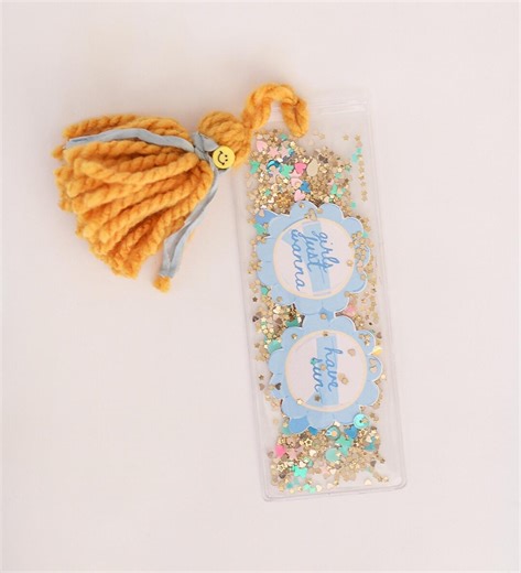 Confetti Shaker Bookmark – Glitter Bookmark, Summer Reading - Etsy