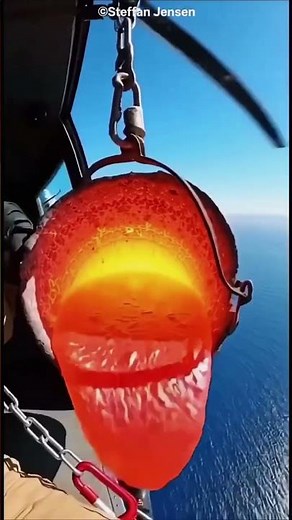 🌋 What Happens If Molten Lava Falls Into Water? 😱