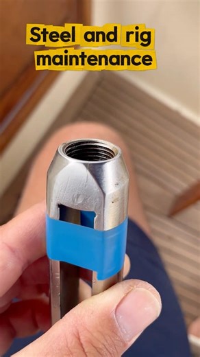 Turnbuckle maintenance is essential on sailboats! This is the proof. #liveaboard #sailinglife