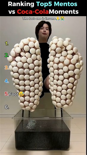 Ranking Top 5 Mentos vs Coca-Cola Moments😂😂