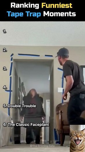Sticky Situations! 😂 Tape Trap Prank Compilation #Shorts #Funny