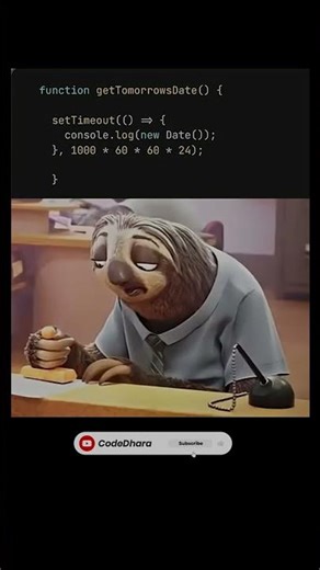 Getting Tomorrow’s Date #coding #programming #javascript #python #shorts #youtubeshorts #viral