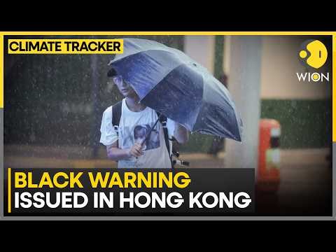 Hong Kong Soaked By Relentless Downpours As Black Rainstorm Warning Returns | WION Climate Tracker