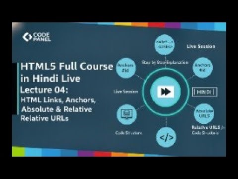 HTML5 Full Course Live in Hindi | Lecture 04: HTML Links, Anchors, Absolute & Relative URLs