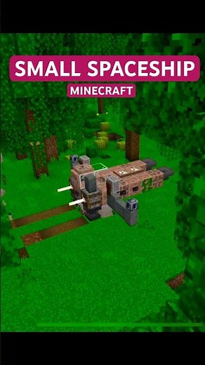 SPACESHIP BUILD IN MINECRAFT #minecraft #small #space #starwars #buildideas #spacecraft