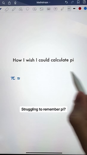 Here’s how to remember the digits of pi if you’re struggling to remember! #maths #learnmaths #mathshelp #pi
