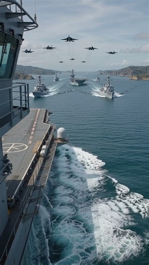 The Carrier Strike Group Crossed The Strait And Every Nation Watched
