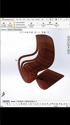 This Chair Design Technique in SolidWorks Looks INSANE 🤯